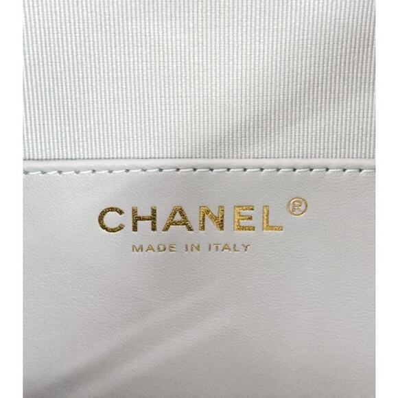 CHANEL Light Blue Chain Backpack C-A27890 - Picture 8 of 10